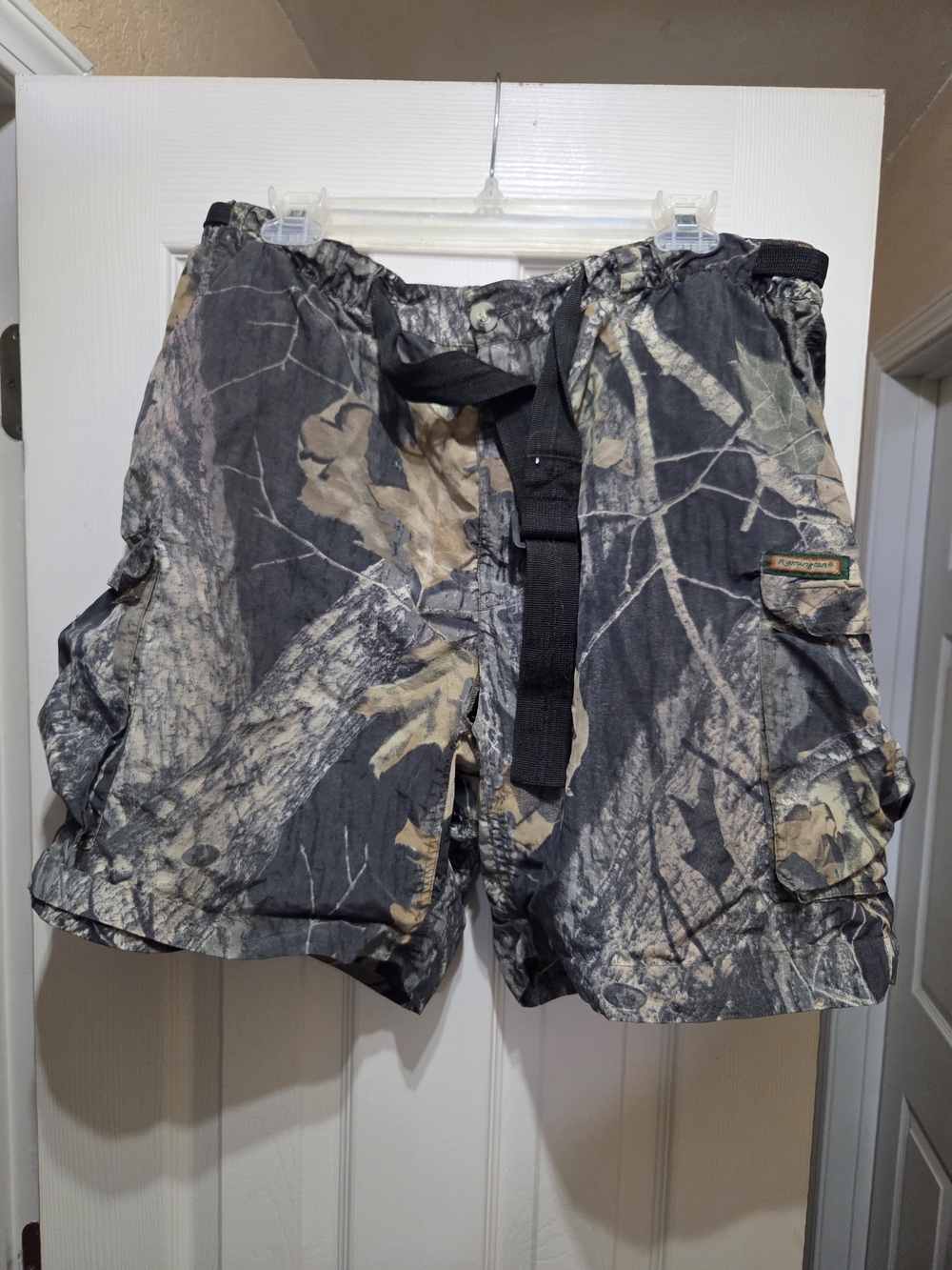3 for $10, Remington Men's Camouflage Cargo Shorts in Black and Tan